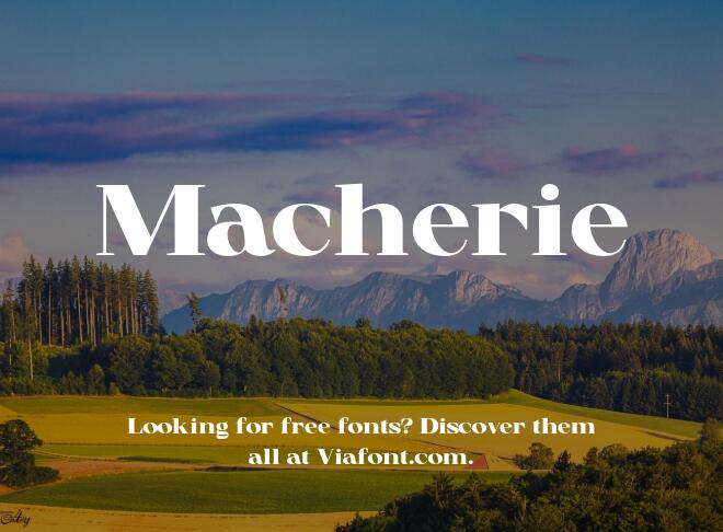 Macherie Font