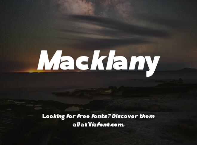 Macklany Font