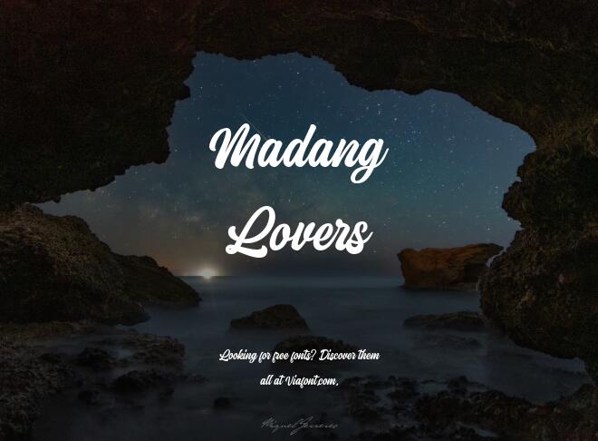 Madang Lovers Font