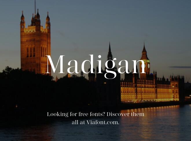 Madigan Font