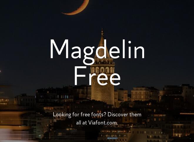 Magdelin Free Font