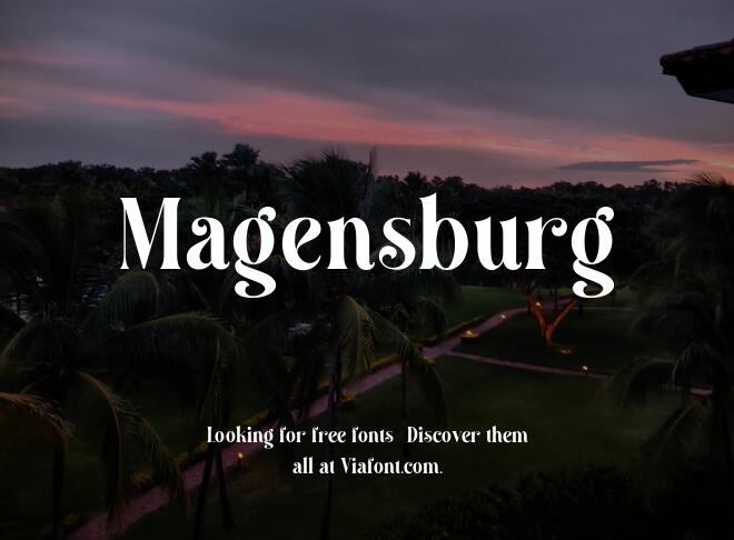 Magensburg Font
