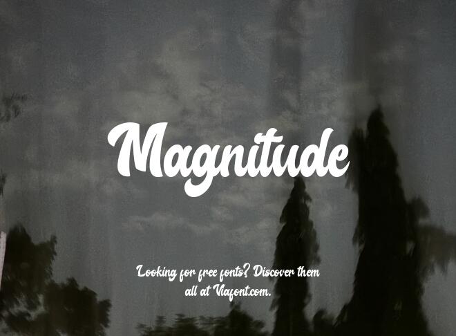 Magnitude Font