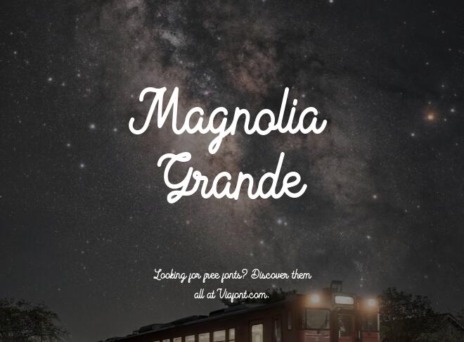 Magnolia Grande Font