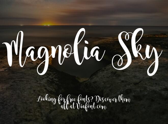 Magnolia Sky Font