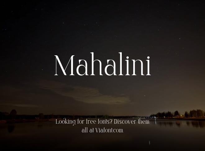 Mahalini Font