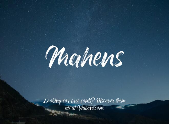 Mahens Font