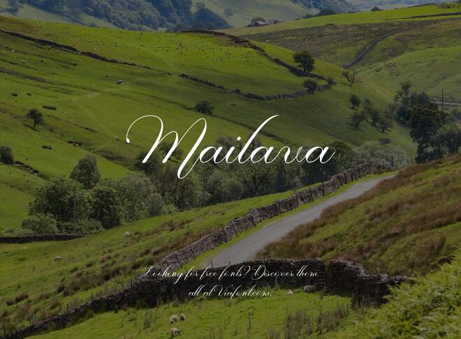 Mailava Font
