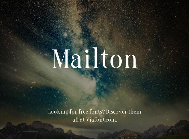 Mailton Font