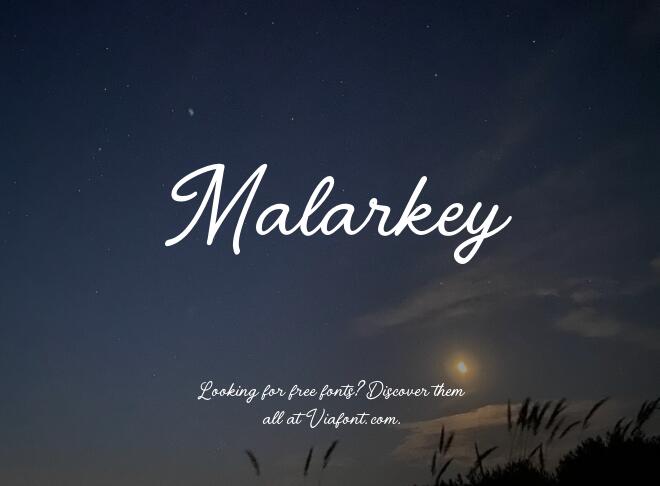 Malarkey Font