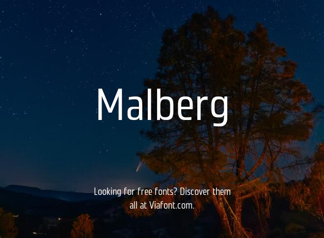 Malberg Font