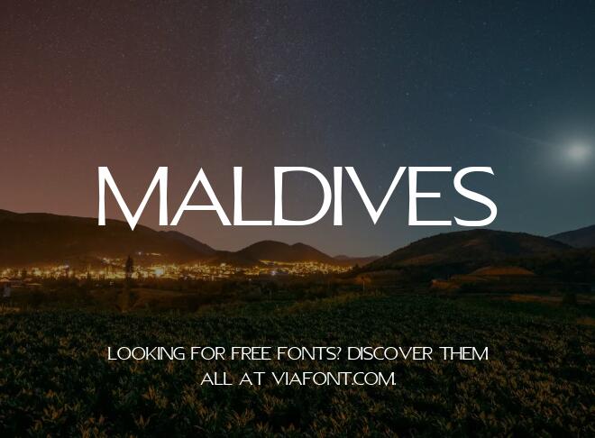 Maldives Font
