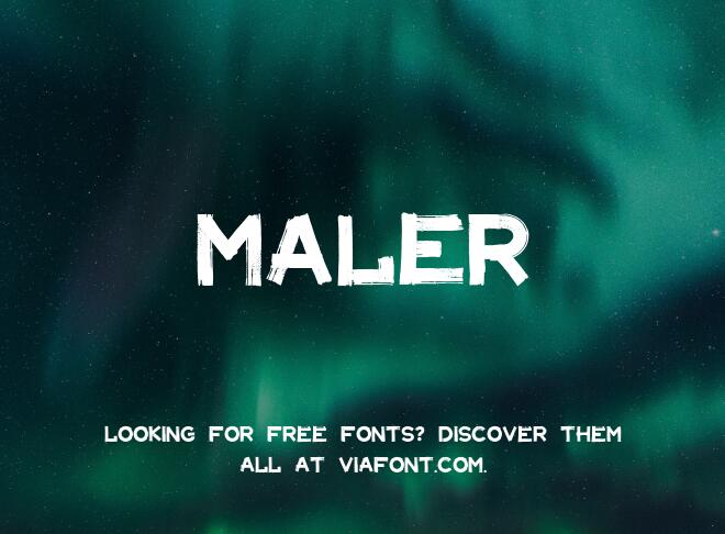 Maler Font