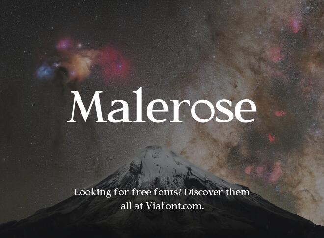 Malerose Font