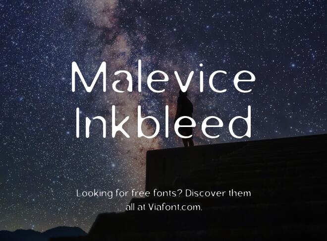 Malevice Inkbleed Font Family