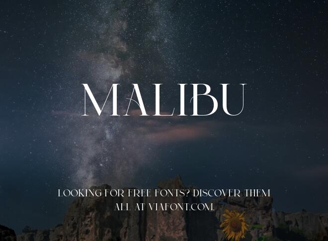 Malibu Font