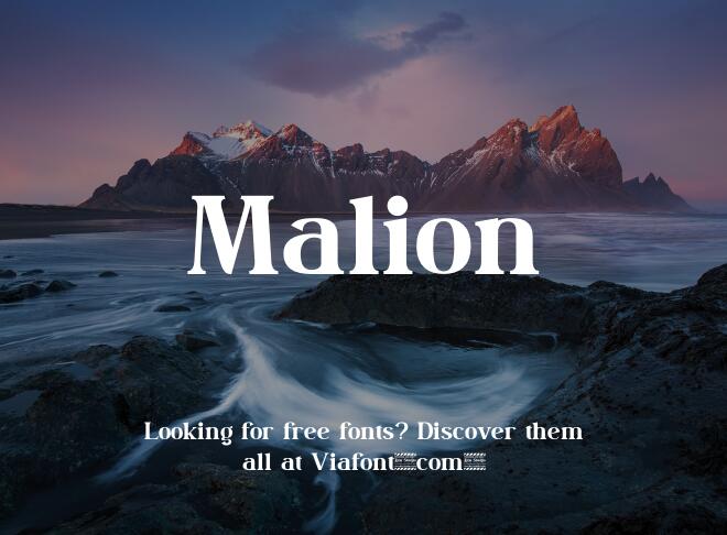 Malion Font