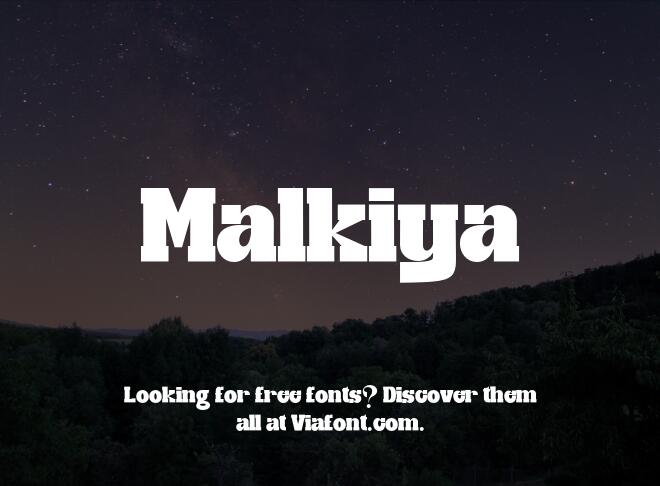 Malkiya Font