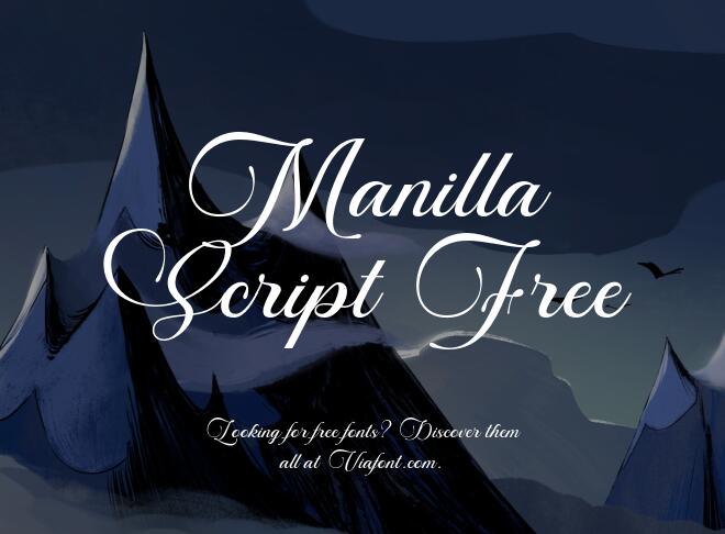 Manilla Script Free Font