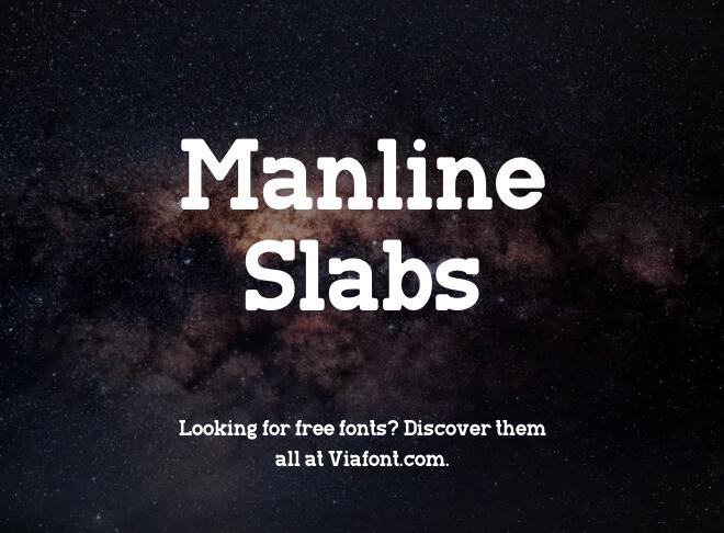 Manline Slabs Font