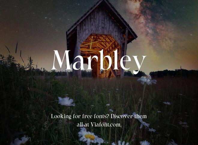 Marbley Font
