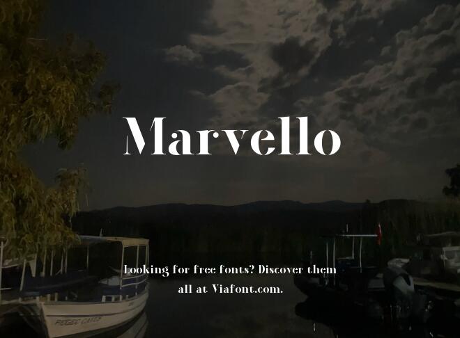 Marvello Font