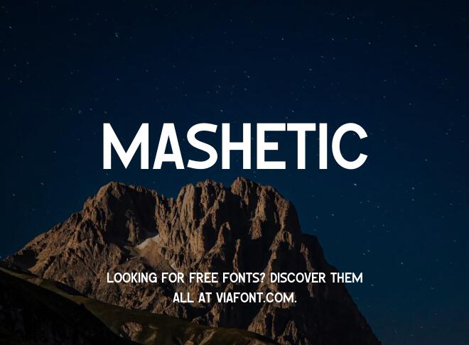 Mashetic Font