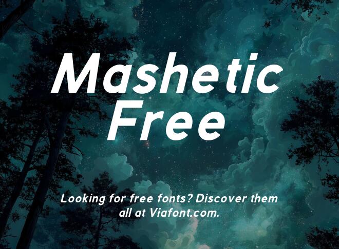 Mashetic Free Font