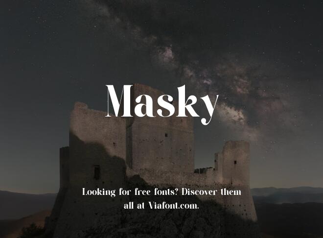 Masky Font