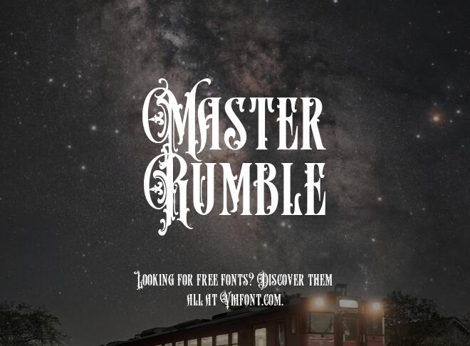Master Rumble Font
