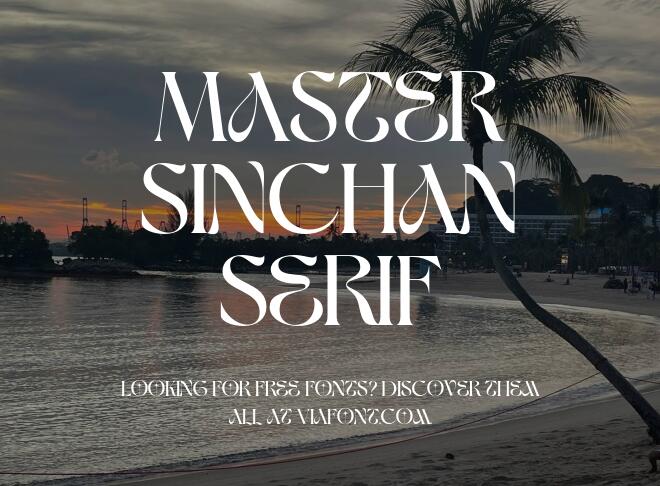 Master Sinchan Serif Font