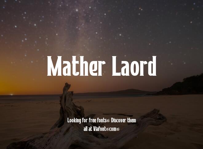 Mather Laord Font