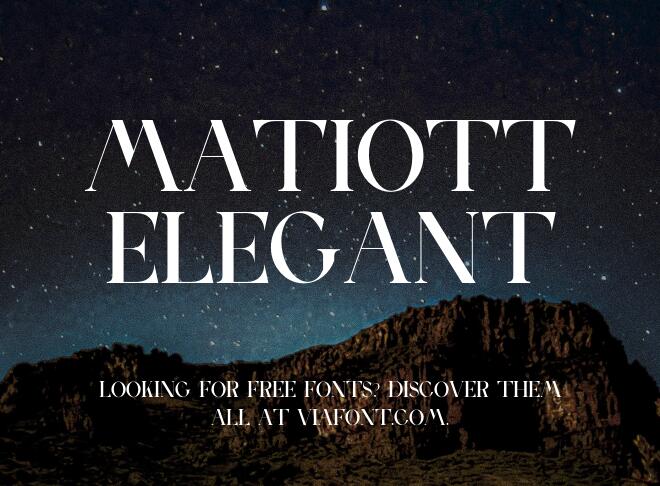 Matiott Elegant Font