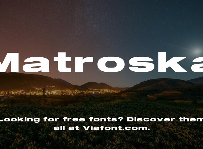 Matroska Font