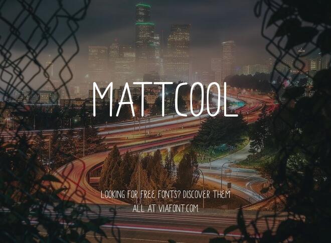Mattcool Font