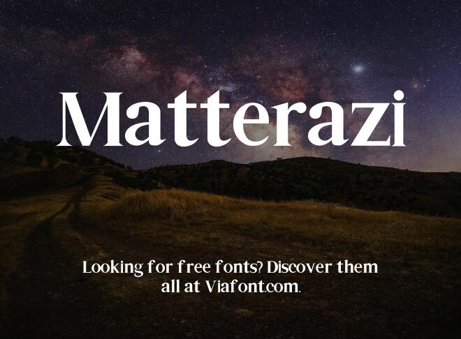 Matterazi Font