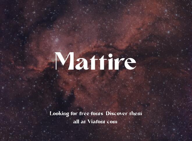 Mattire Font