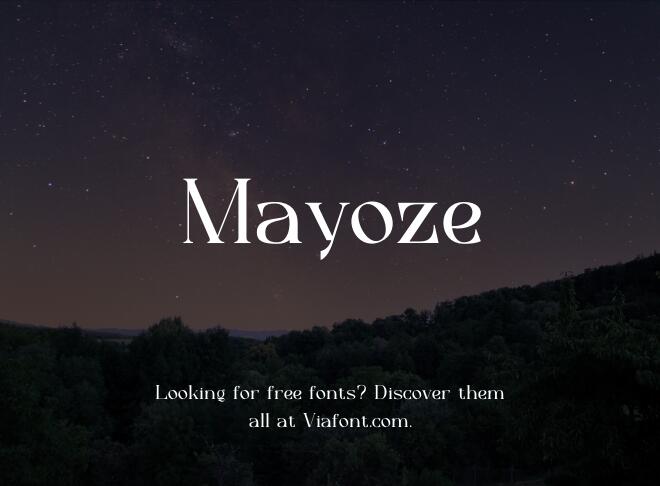 Mayoze Font