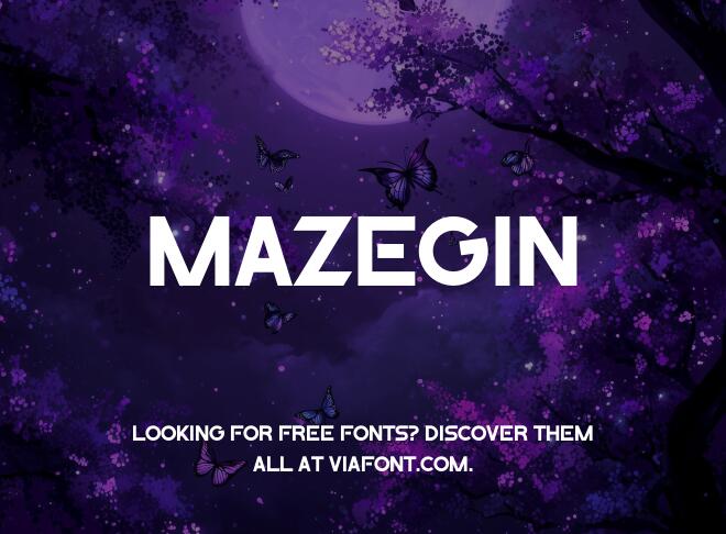 Mazegin Font