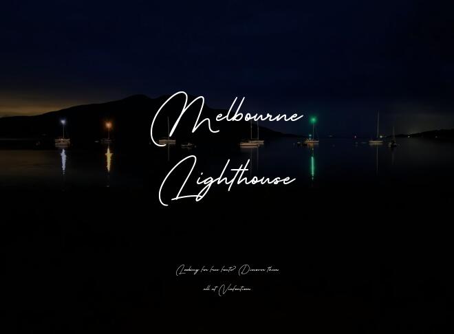 Melbourne Lighthouse Font