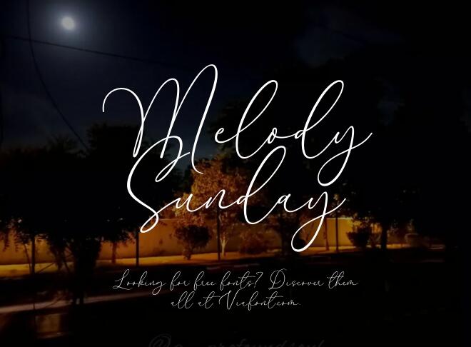 Melody Sunday Font