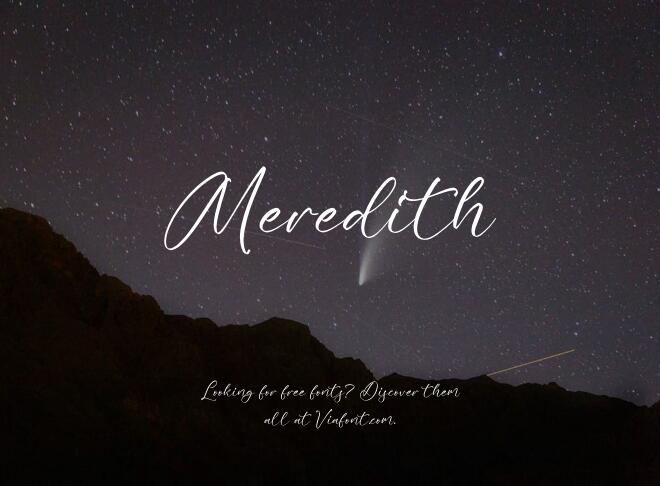 Meredith Font