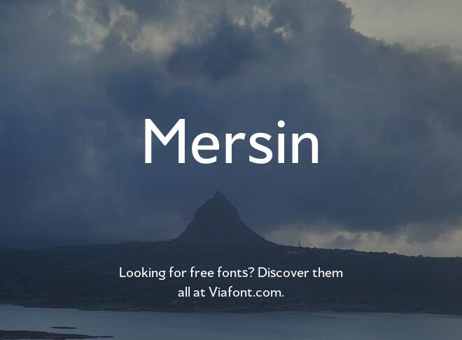 Mersin Font