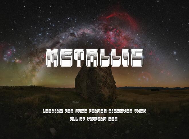 Metallic Font