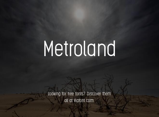 Metroland Font