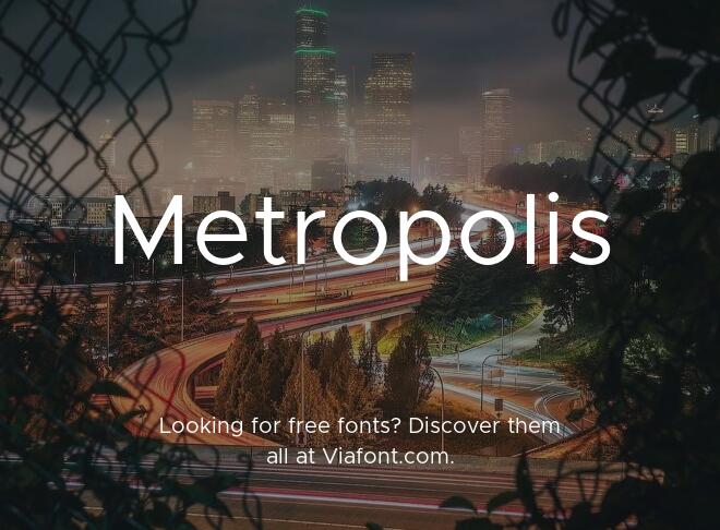 Metropolis Font