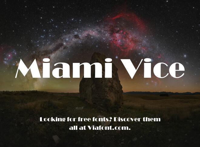 Miami Vice Font