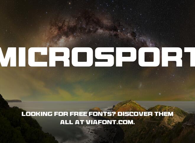 Microsport Font