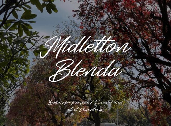 Midletton Blenda Font