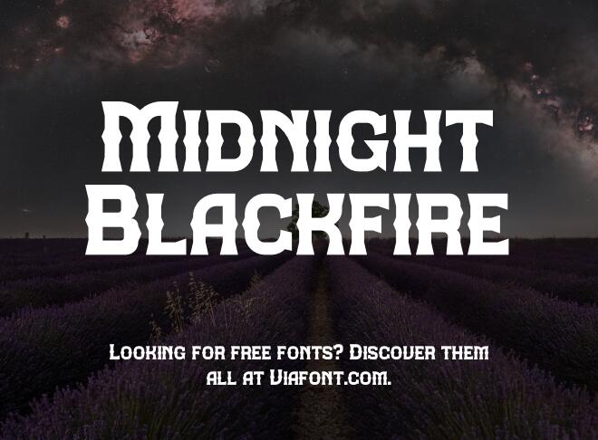 Midnight Blackfire Font